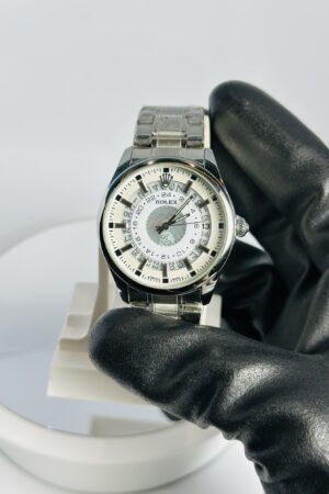 Rolex Silver Stone (White Dial Date)