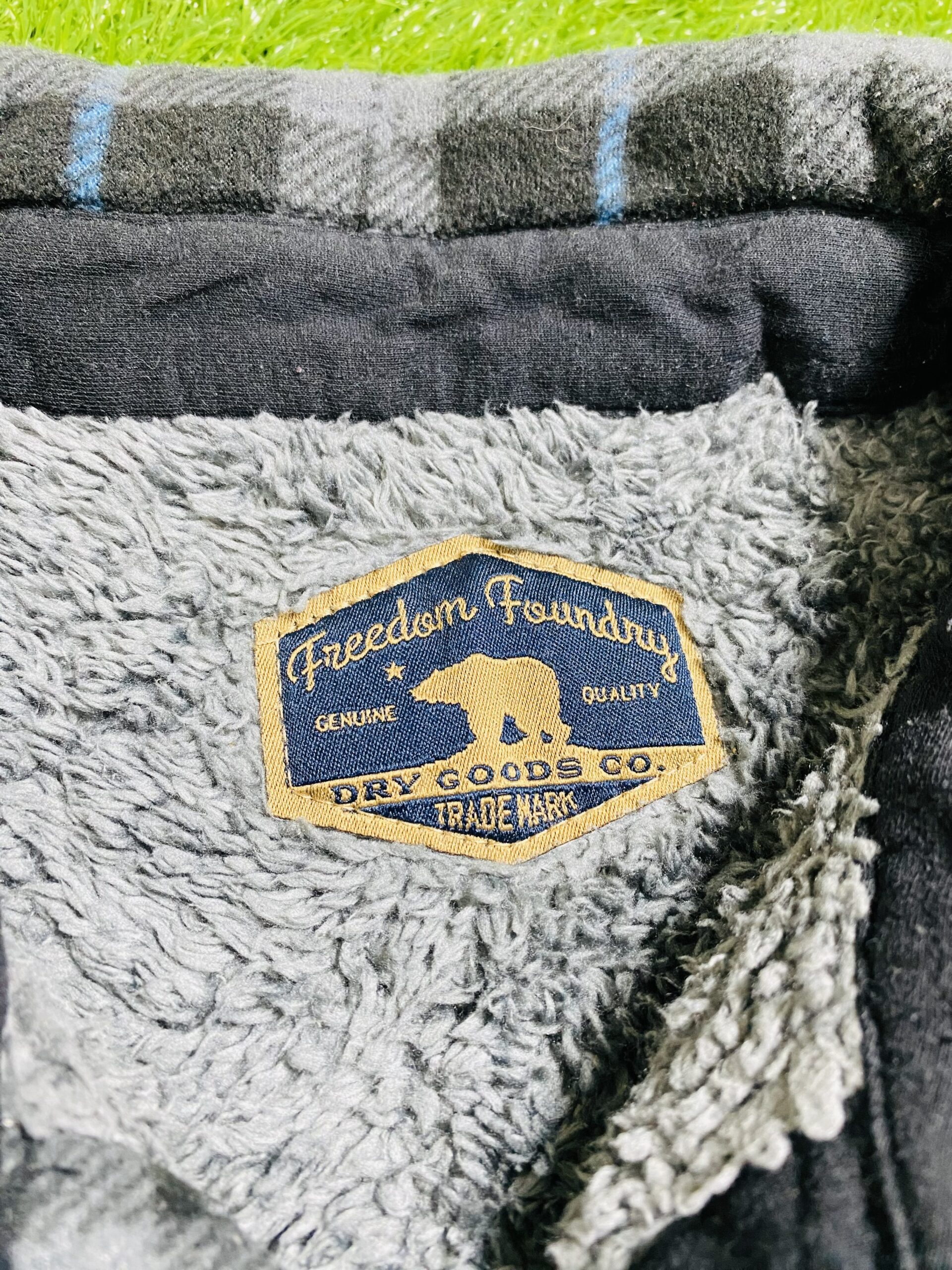 Flannel Shirt Jacket IN Black, Blue And Gray (XXL) - Image 3