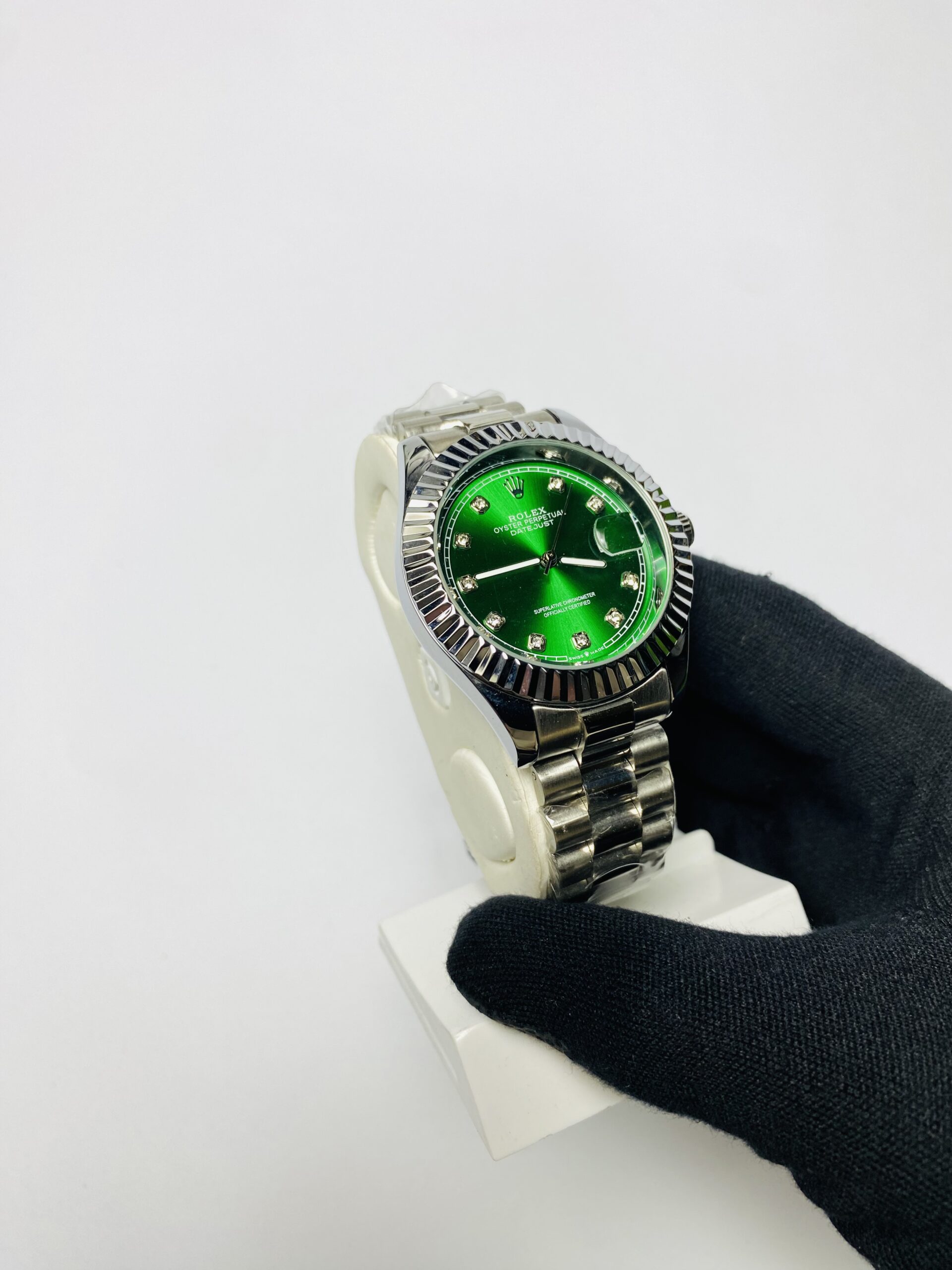 Rolex Date Just Green Diamond dial - Image 2